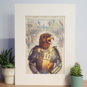 ANTHROPOMORPHIC EAGLE PRINT