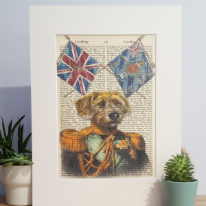 ANTHROPOMORPHIC DOG PRINT