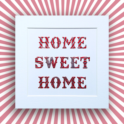 Tunnock’s Teacake Backed Home Sweet Home Papercut
