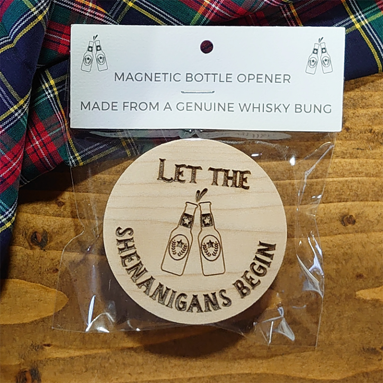 Whisky Bung Let The Shenanigans Begin Magnetic Bottle Opener