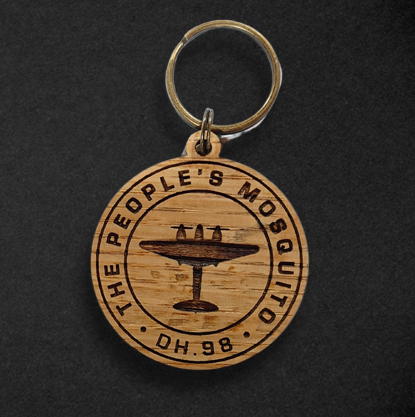 The People’s Mosquito Cask Wood Keyring
