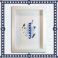 Blue Wafer With White Frame