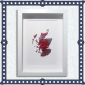 Red Teacake With White Frame