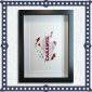 Red Wafer With Black Frame