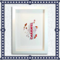 Red Wafer With White Frame