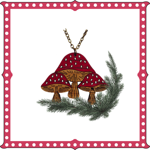 Toadstool Trio Necklace