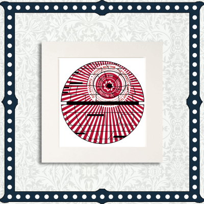 Death Star Mounted Print
