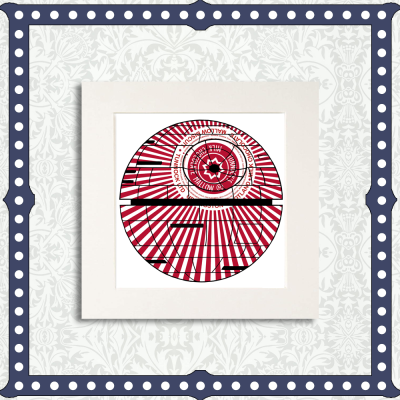 Death Star Mounted Print