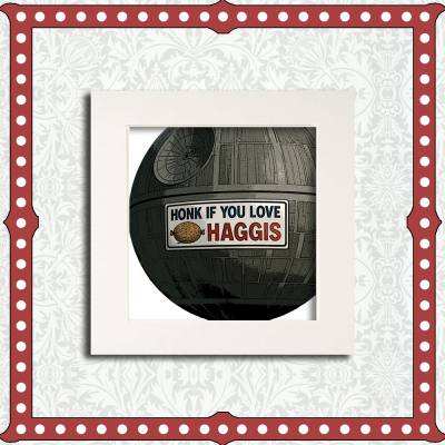 Honk For Haggis Mounted Print