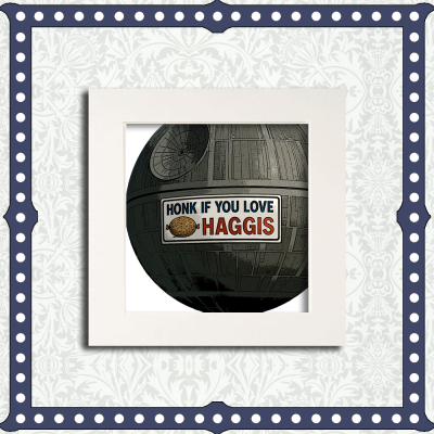 Honk For Haggis Mounted Print
