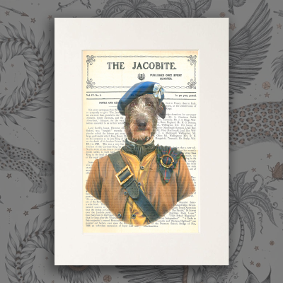 Jacobite Deerhound Book Print