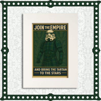 Join The Empire Mounted Print