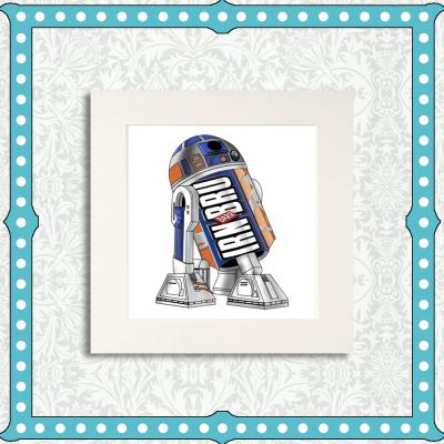 R2BRU2 Mounted Print