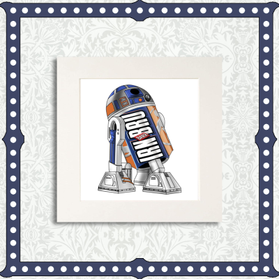 R2BRU2 Mounted Print