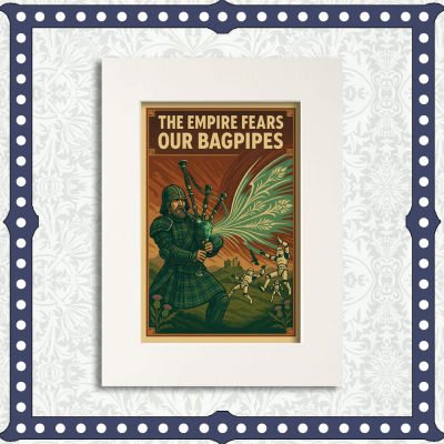 The Empire Fears Mounted Print