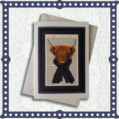 Highland Cow In A Scarf