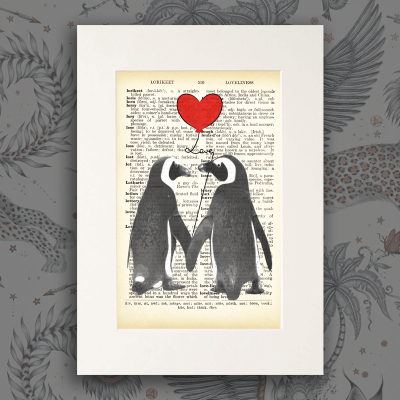 Penguins Book Print