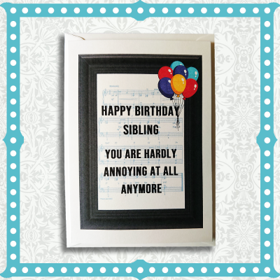Happy Birthday Sibling