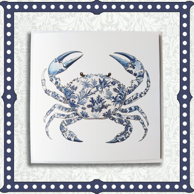 Blue & White Crab