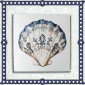Blue & White Scallop