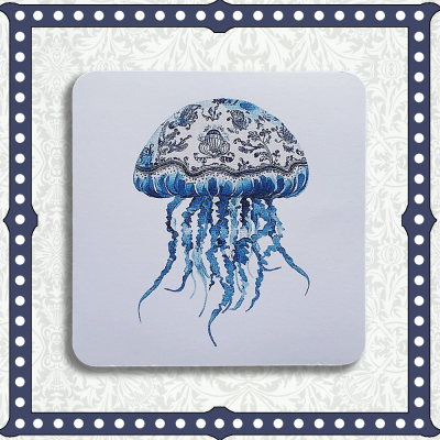 Blue & White Jellyfish