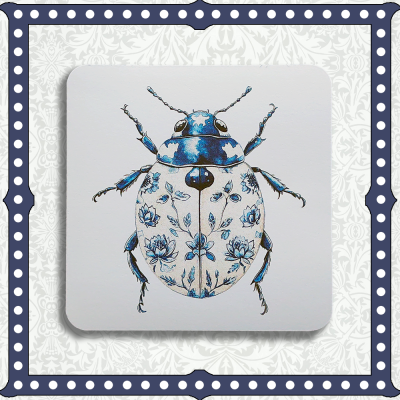 Blue & White Ladybird